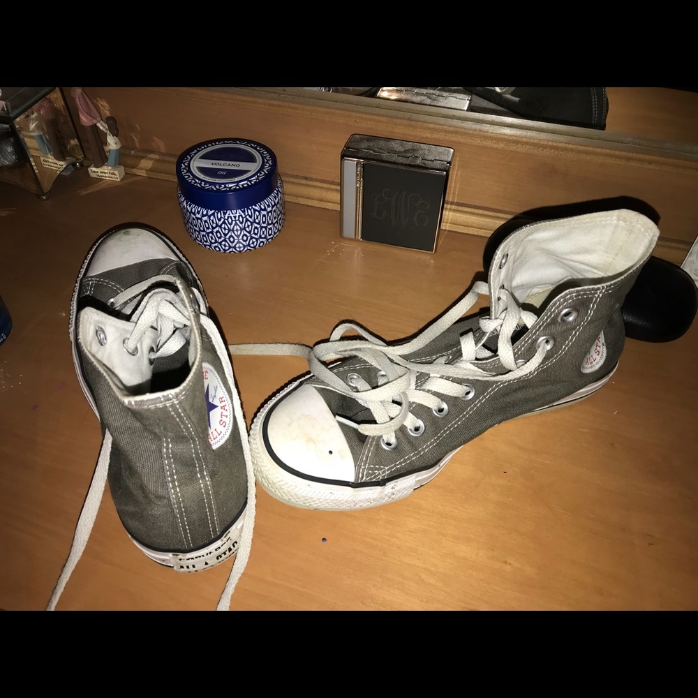 Grey Hightop Converse